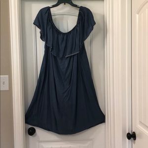 Off the Shoulder Denim Dress